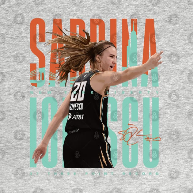 Sabrina Ionescu Three Point Record by Juantamad